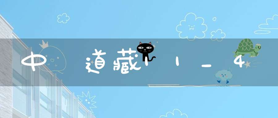 中華道藏11_4
