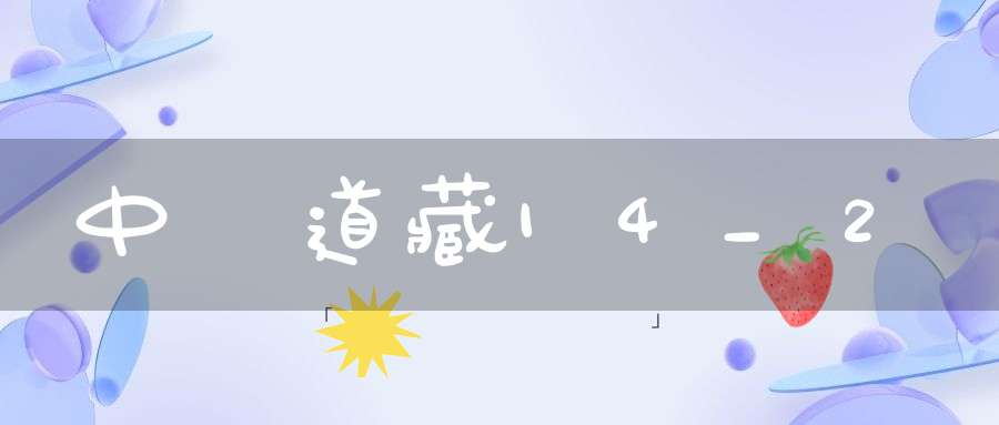 中華道藏14_2