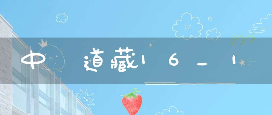 中華道藏16_1