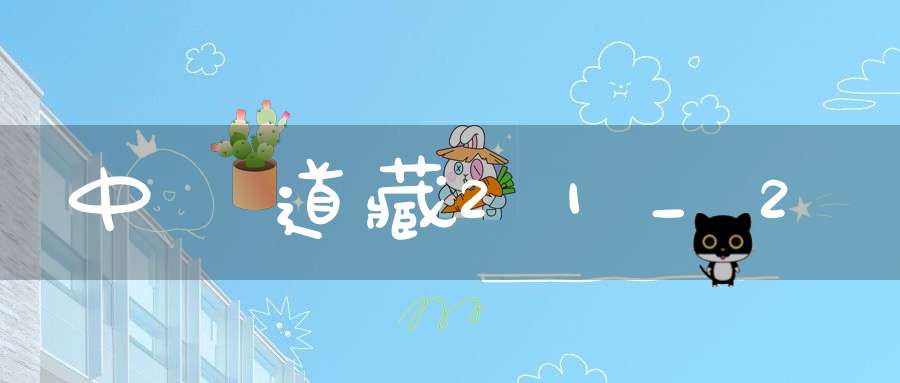 中華道藏21_2