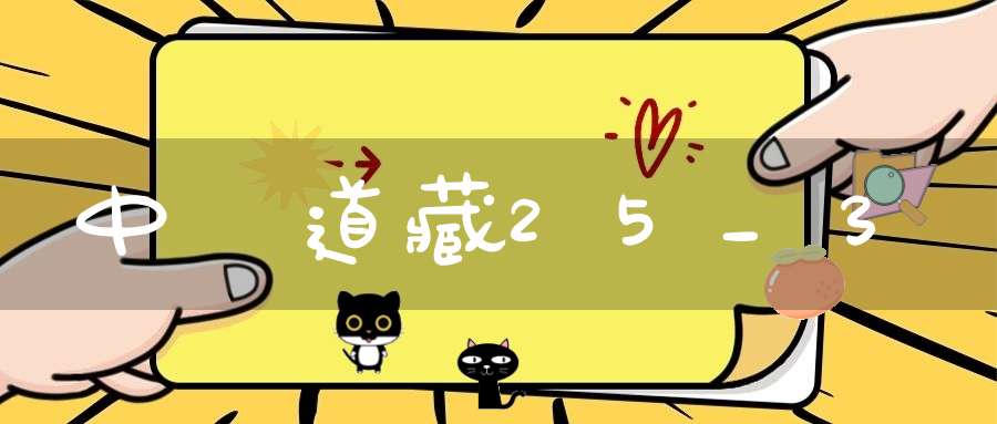 中華道藏25_3