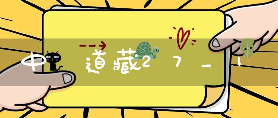 中華道藏27_1