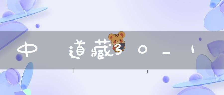 中華道藏30_1