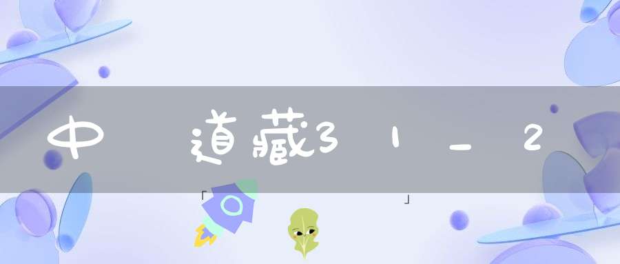 中華道藏31_2