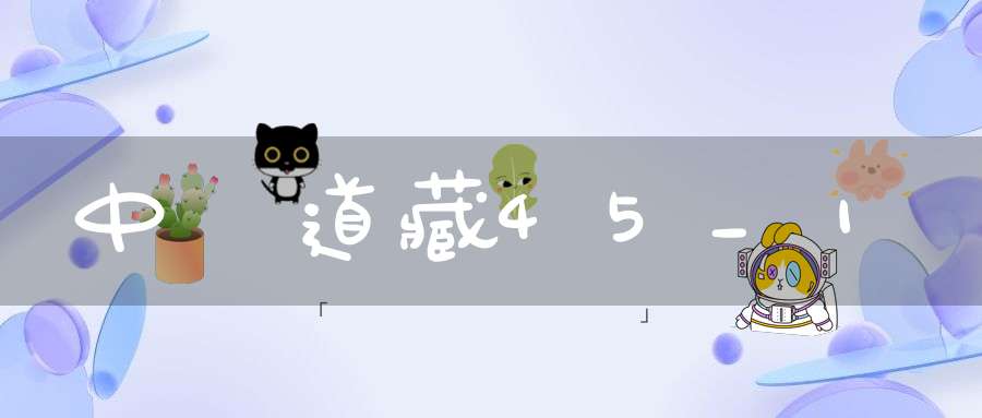 中華道藏45_1