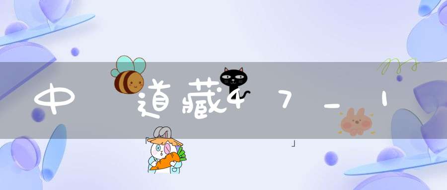 中華道藏47_1