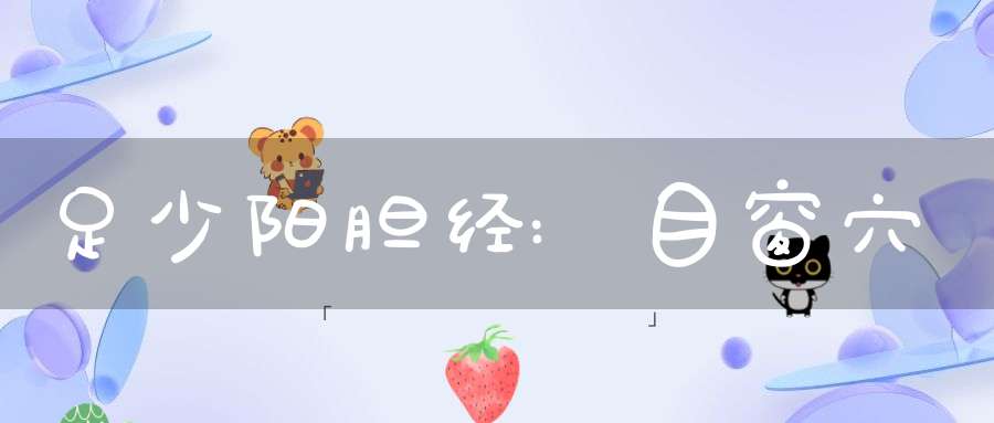 足少阳胆经:目窗穴